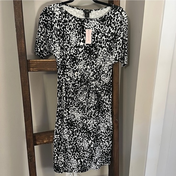 Ann Taylor Black and White Sheath Mini Dress NWT Petite - Picture 7 of 13